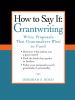 How_to_say_it--grantwriting