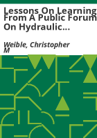 Lessons_on_learning_from_a_public_forum_on_hydraulic_fracturing