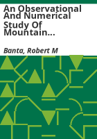 An_observational_and_numerical_study_of_mountain_boundary-layer_flow