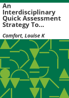 An_interdisciplinary_quick_assessment_strategy_to_support_decision-making_in_disaster_operations