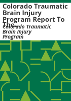 Colorado_Traumatic_Brain_Injury_Program_report_to_the_General_Assembly
