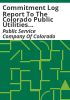 Commitment_log_report_to_the_Colorado_Public_Utilities_Commission_regarding_the_February_18__2006_controlled_outage_event