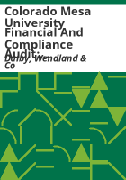 Colorado_Mesa_University_financial_and_compliance_audit
