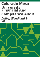 Colorado_Mesa_University_financial_and_compliance_audit_fiscal_years_ended_June_30__2014_and_2013